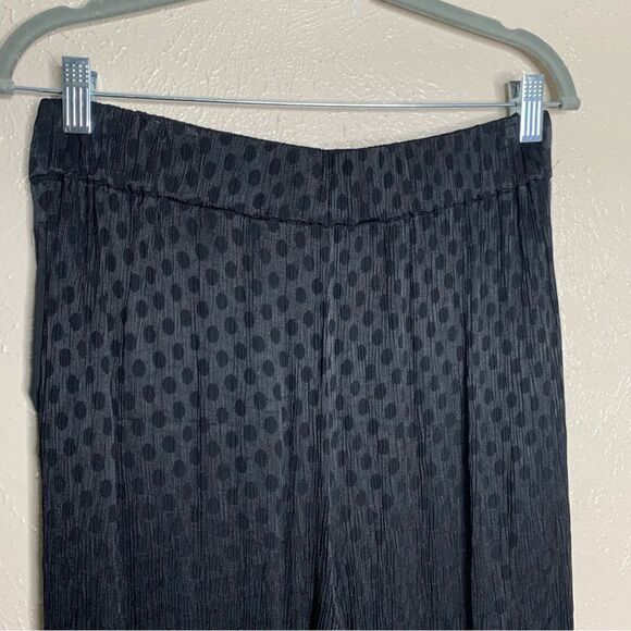 Madewell Drapey Jacquard Huston Pull On Crop Pants polka dot black - Picture 6 of 14